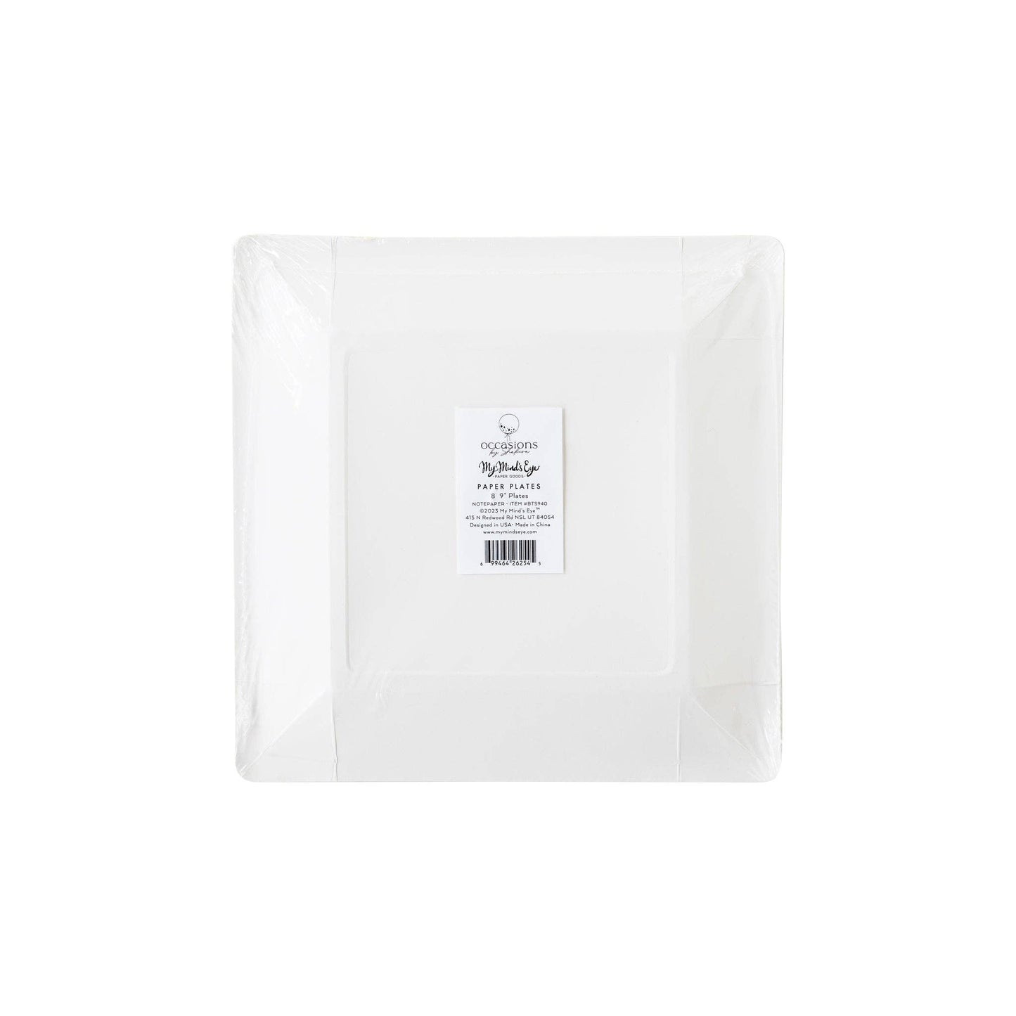 BTS940 - Occasions By Shakira - Back To School Notebook Paper Plate