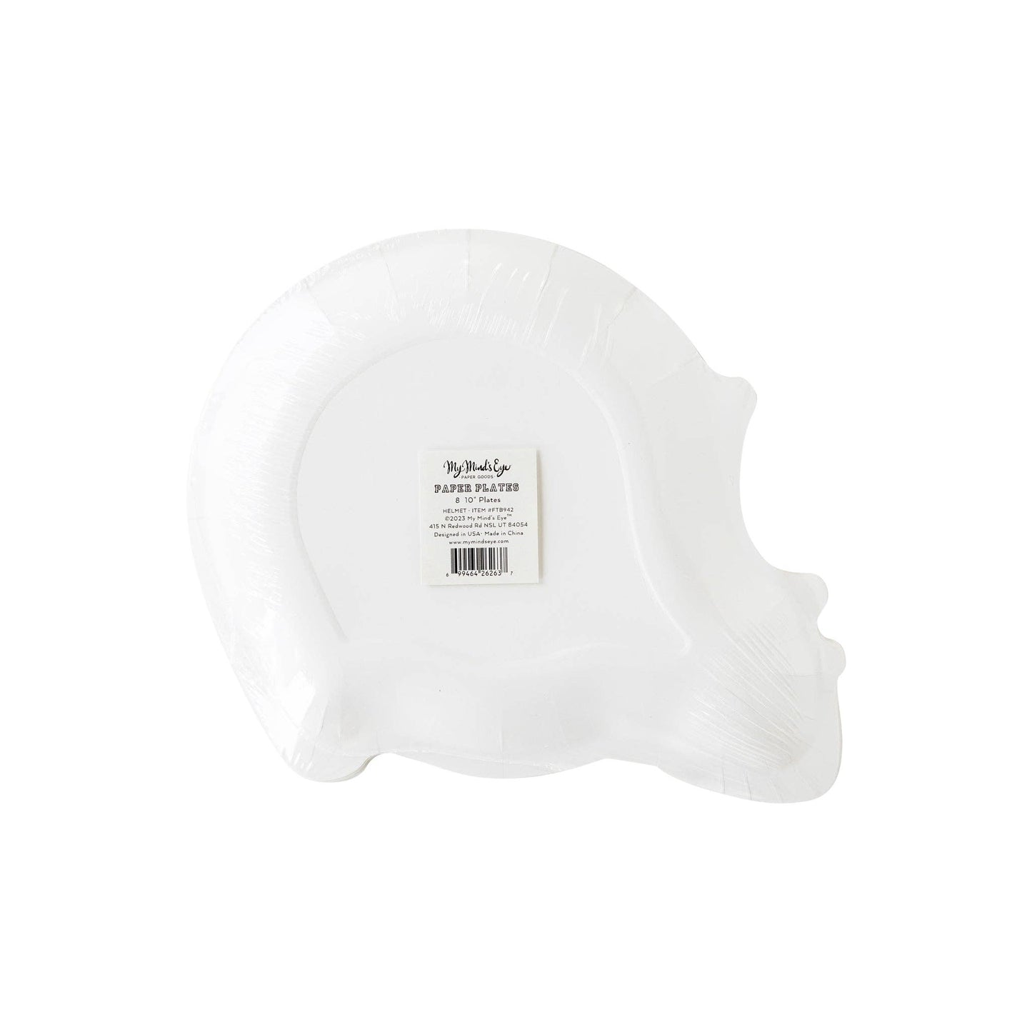 FTB942- Football Helmet Shaped Paper Plate