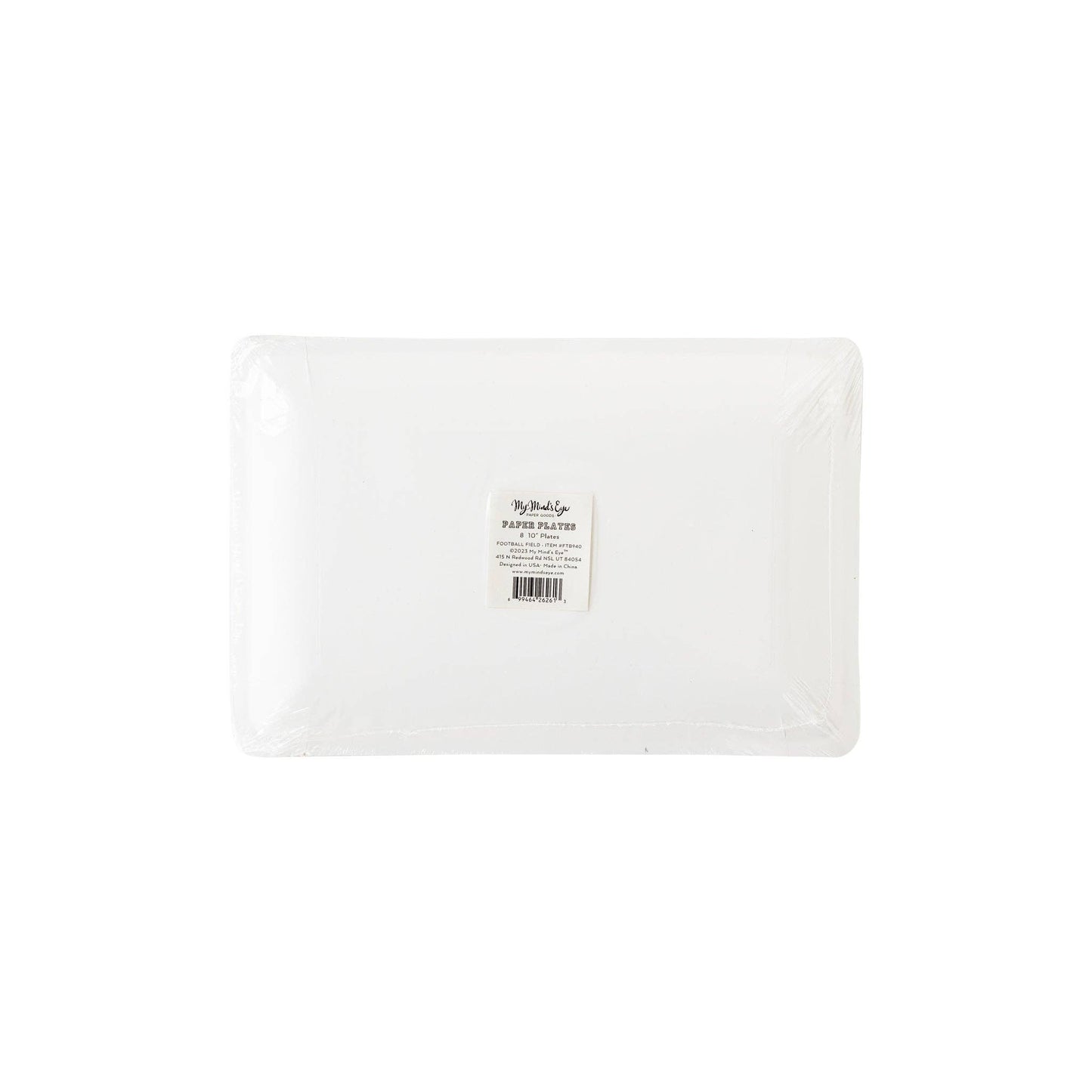 FTB940 - Football Field Shaped Paper Plate