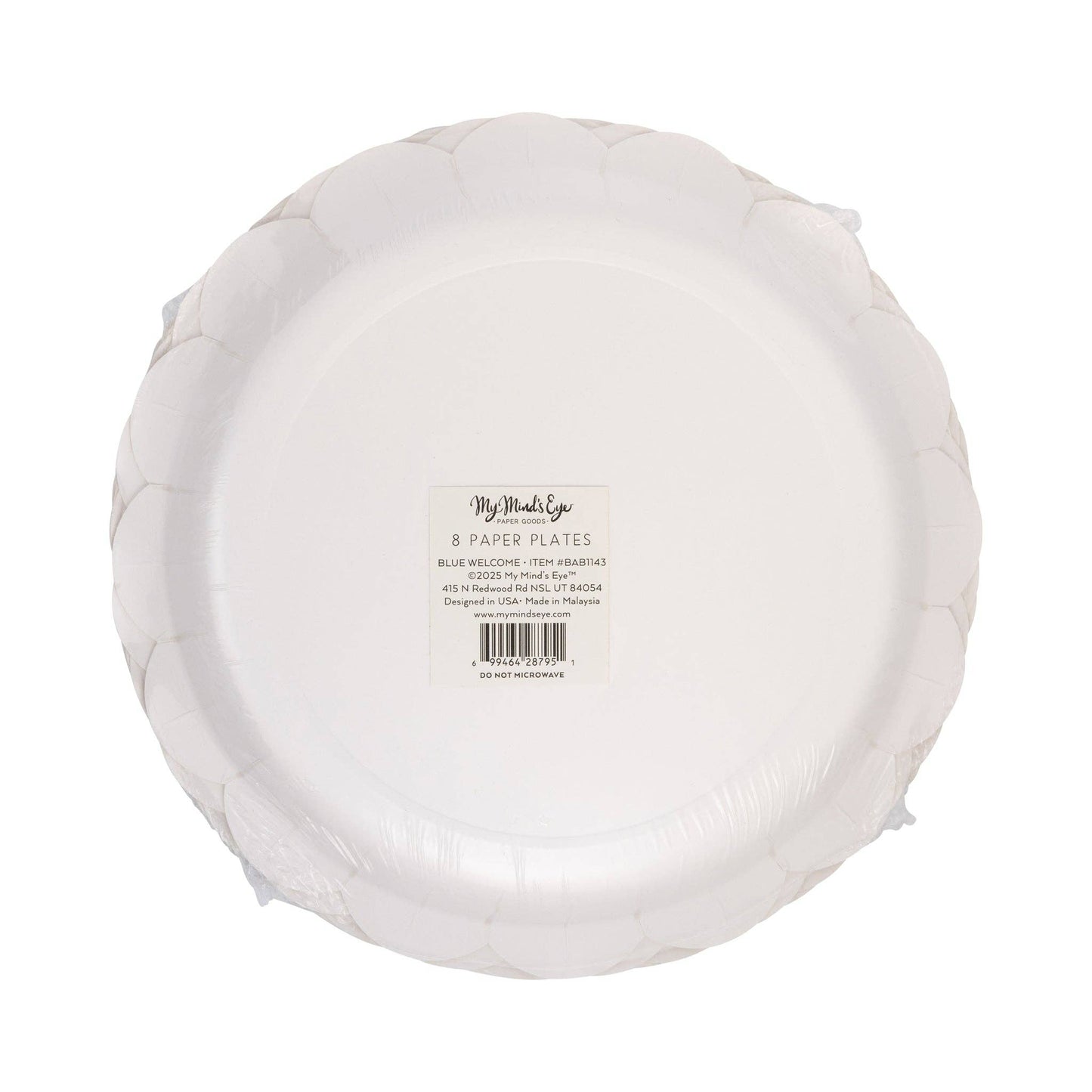 BAB1143 - Welcome Baby Blue Plate