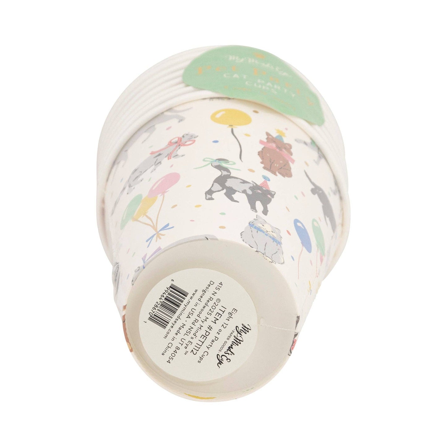 PET1112 - Cat Party Cup - 12 oz
