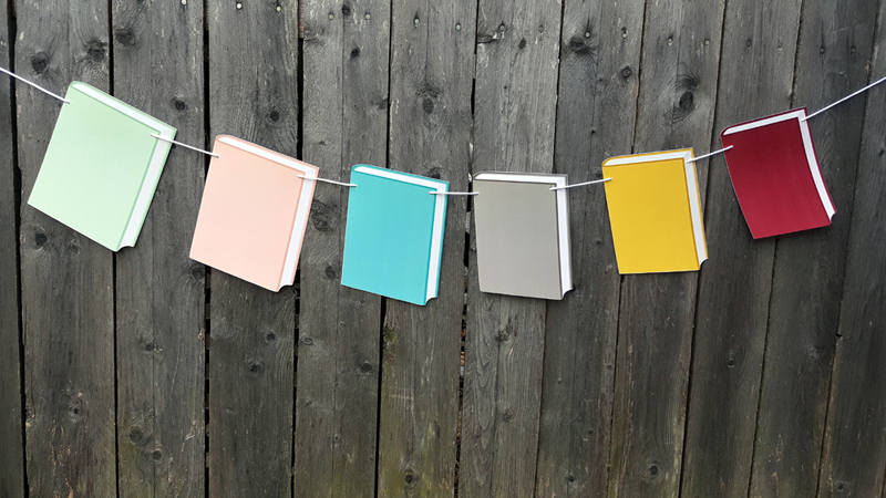 Book Garland, Book Banner, Book Baby Shower, Book Party, Book Party Supplies, Book Photo Prop