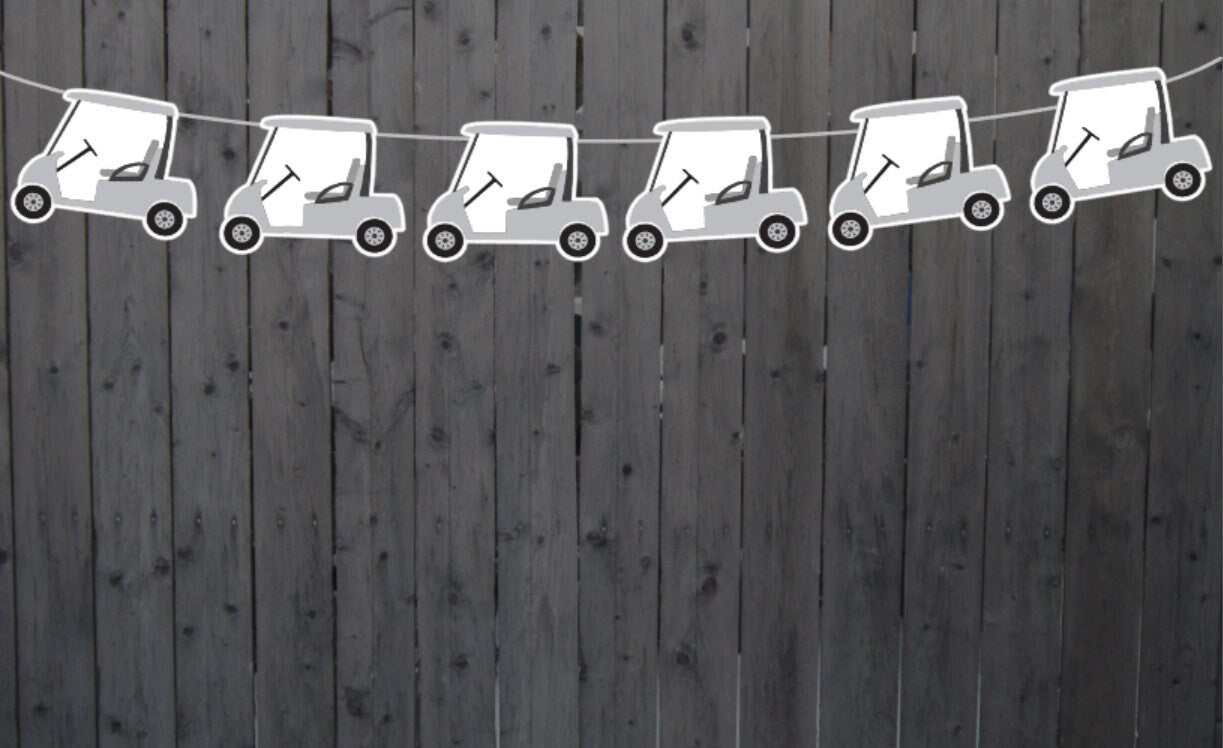 Golf Banner Golf Cart Garland Banner, Golf Party Supplies, Golfing Birthday Decoration, Golf Cart Birthday, Golf Banner, Golfing Party Décor
