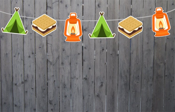 Camping Goody Bags, Camping Party Bag, S'mores Goody Bag, Camping Birthday Party, Camping Party Favor, Camping Favor Bag, S'mores Favor Bags