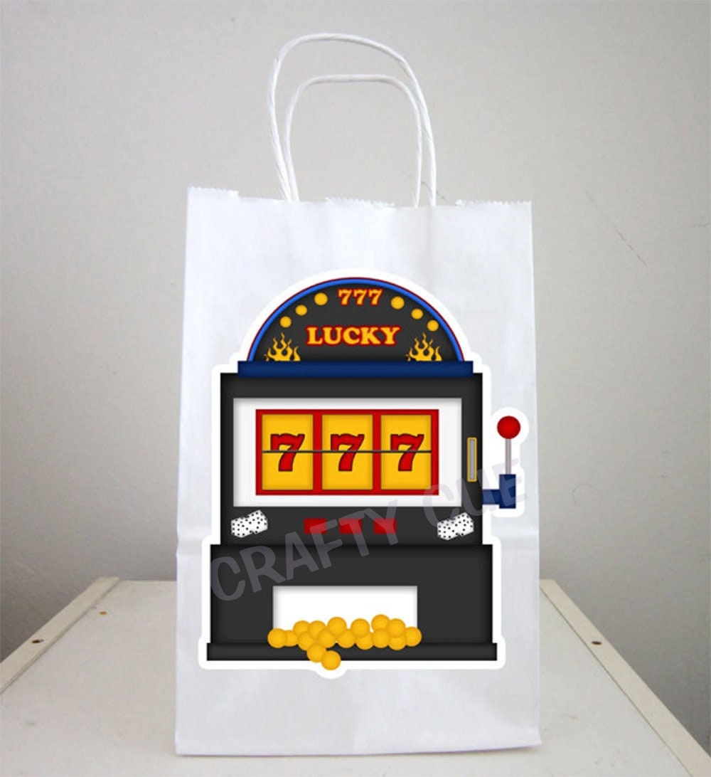 Casino Goody Bags, Slot Machine Goody Bags, Casino Favor Bags, Slot Machine Gift Bags, Slot Machine Favor Bags, Casino Birthday Party, Slots