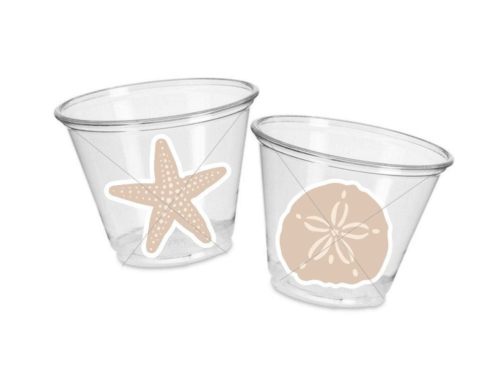UNDER THE SEA Party Cups - Under the Sea Birthday Party Ocean Birthday Sea Party Decorations Baby Shower Beach Party Birthday Decorations