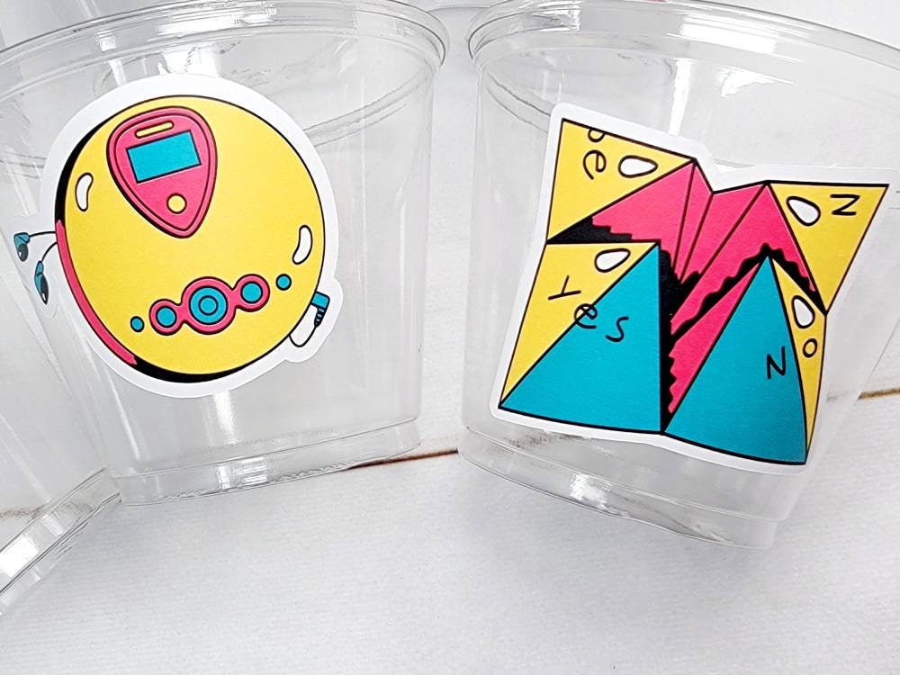 I Love the 90'S PARTY CUPS - 90's Birthday Cups 90's Party Cups 90's Decorations 90's Birthday Party 90's Birthday Party Decorations 90s 80s