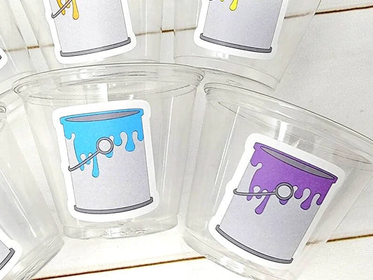 ART PARTY CUPS - Art Painting Party Treat Cups Paint Party Favors Art Party Cups Art Party Treat Cups Painting Party Favor Art Party Favor