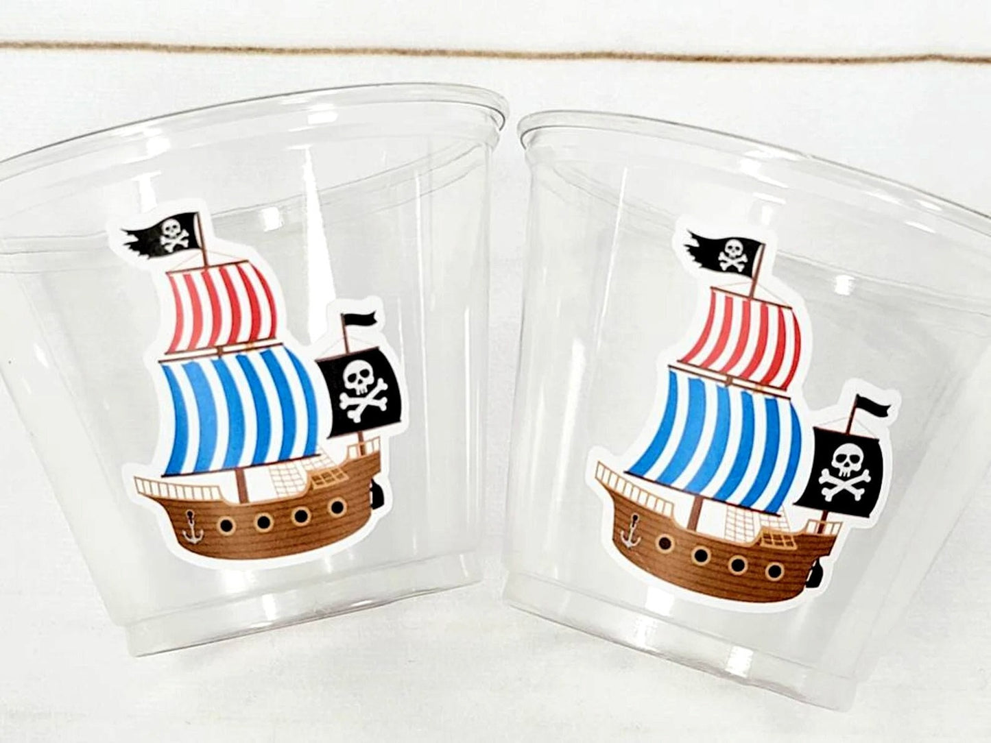 PIRATE PARTY CUPS - Pirate Cups Pirate Birthday Pirate Party Decorations Pirate Birthday Party Pirate Party Supplies Pirate Happy Birthday
