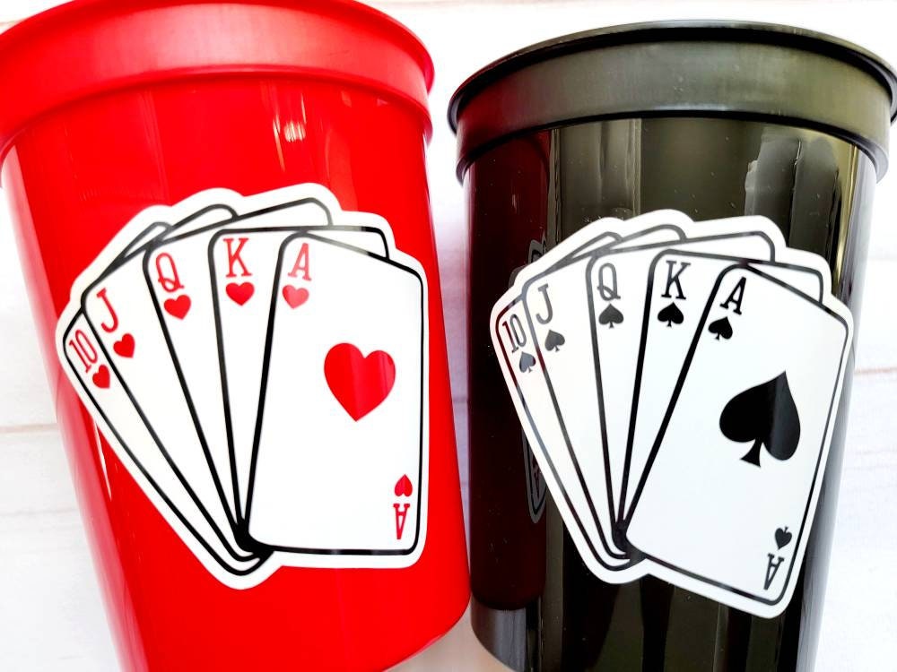 PLAYING CARDS PARTY Cups -Casino Cups Casino Birthday Magician Party Cups Casino Birthday Gambling Party Decoration Poker Game Deck of Cards