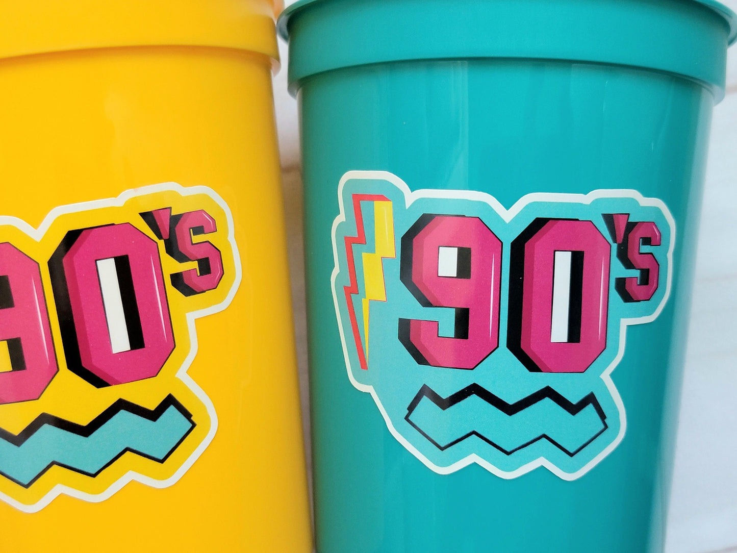 I Love the 90'S PARTY CUPS - 90s Birthday Cups 90s Party Cups 90's Decorations 90's Birthday Party 90's Birthday Party Decorations 90s