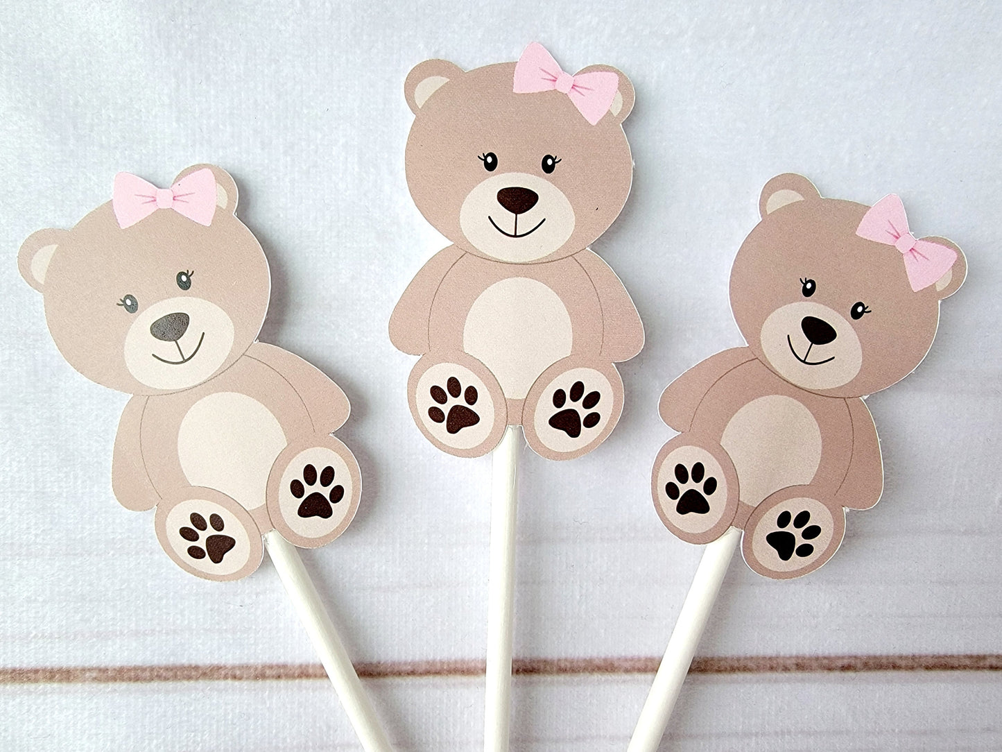 Teddy Bear Cupcake Toppers, Teddybear Cupcake Toppers 217201050A