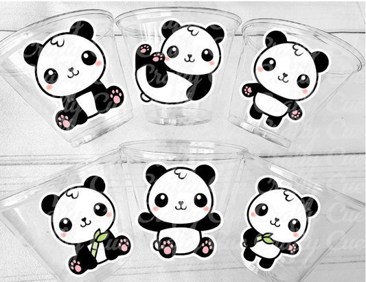 PANDA BEAR Party Cups Panda Treat Cups Panda Favor Panda Decoration Panda Birthday Panda Baby Shower Panda Birthday Party Panda Favor