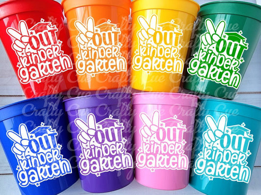KINDERGARTEN GRADUATION CUPS - Kindergarten Graduation Cups 2025 Graduation Cups Graduation Party Graduation 2025 Party Favors Kinder Party