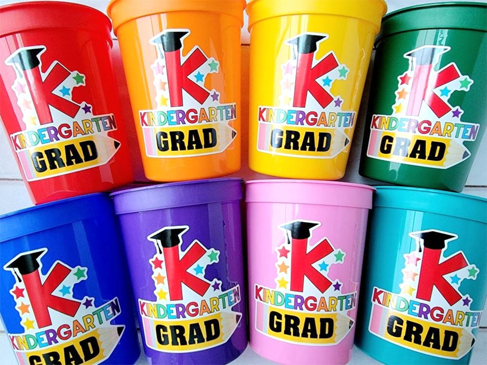 KINDERGARTEN GRADUATION CUPS - Kindergarten Graduation Cups 2025 Graduation Cups Graduation Party Graduation 2025 Party Favors Kinder Party