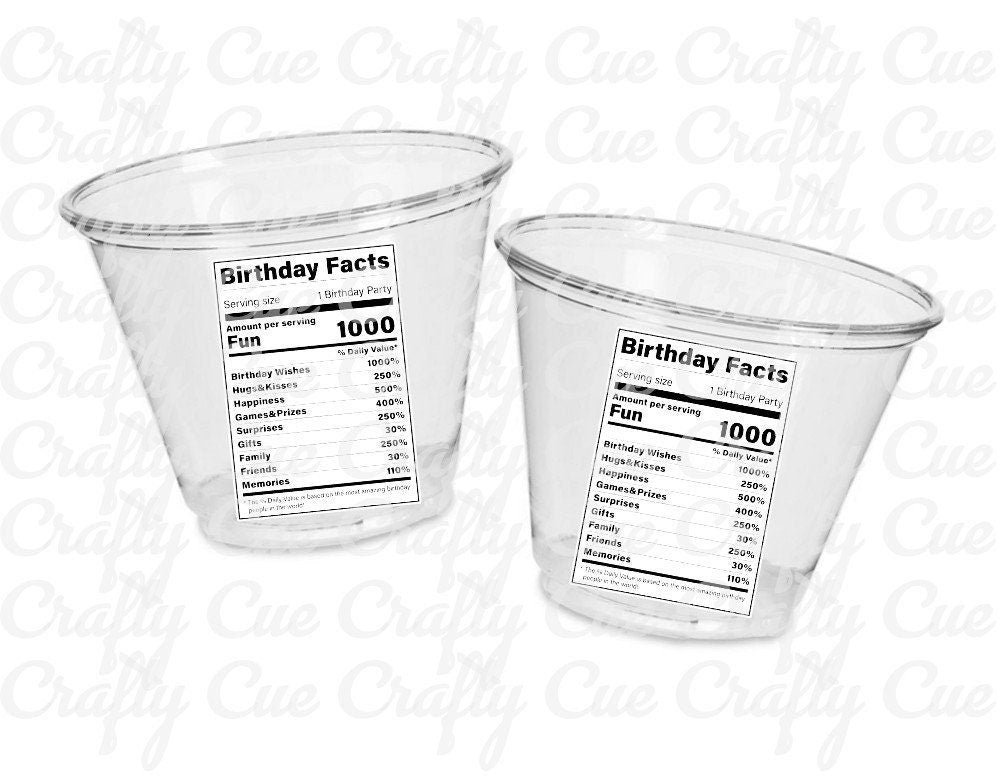 BIRTHDAY PARTY CUPS Birthday Party Favors Happy Birthday Cups Happy Birthday Party Favors Birthday Party Favors Birthday Party Decorations
