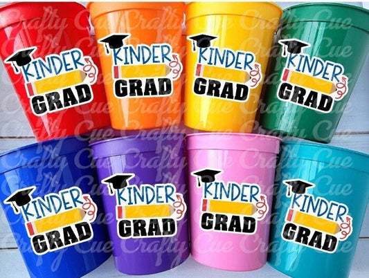 KINDERGARTEN GRADUATION CUPS - Kindergarten Graduation Cups 2024 Graduation Cups Graduation Party Graduation 2024 Party Favors Kinder Party
