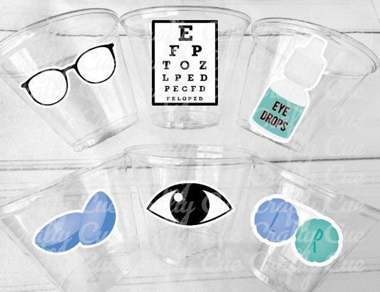 EYE DOCTOR PARTY Cups Eye Doctor Party Favors Optometry Gifts Optometrist Gift Ophthalmologist Optometric Optometry Graduation Favors Gifts