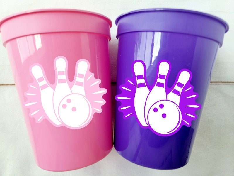 BOWLING PARTY CUPS - Bowling Birthday Cups Bowling Cups First Birthday Bowling Party Decorations Bowling Bowling Cups Bowling Party Favors