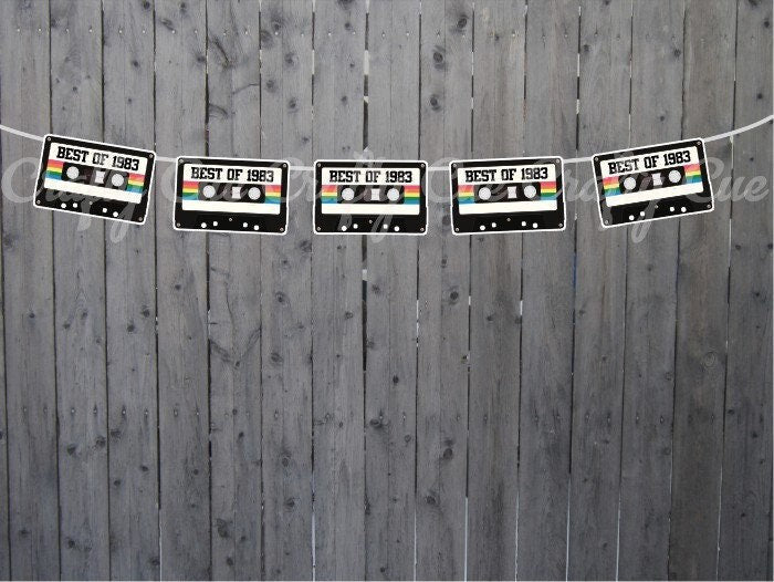 40th Birthday Banner Best of 1984 Banner 1984 Party Decorations 40th Party Decorations 40th Party Banner 40th Party Banner 40th Garland