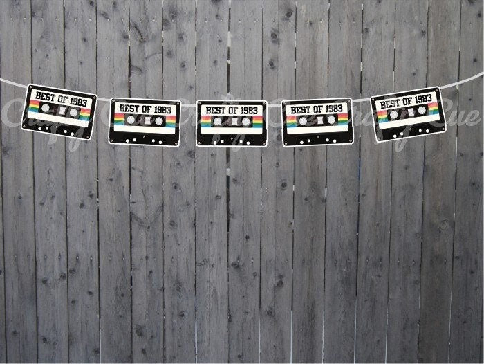 40th Birthday Banner Best of 1984 Banner 1984 Party Decorations 40th Party Decorations 40th Party Banner 40th Party Banner 40th Garland
