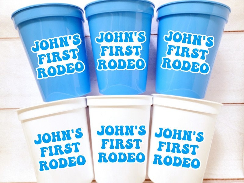 COWBOY PARTY CUPS - Cowboy Party Cups Cowboy Cups Cowboy Party Decorations Cowboy Baby Shower Party Cowboy Hat Birthday First Rodeo Party