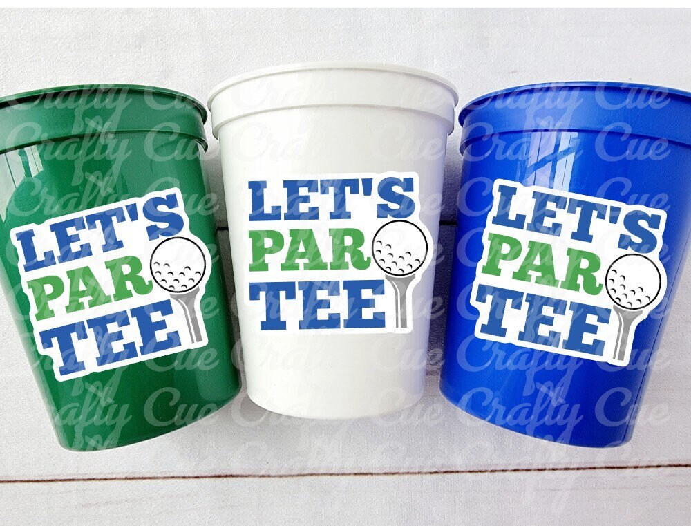 GOLF PARTY CUPS - Golfing Party Cups Golf Birthday Golf Party Golf Decorations Golf Party Supplies Golfing Cups Golf Cups Golf Favors