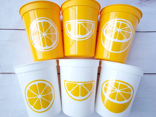 Lemon Party Cups, Lemon Birthday, Lemon Party Favors, Lemon Party Favors, Lemon First Birthday, Lemon Baby Shower Lemon Decorations Lemonade