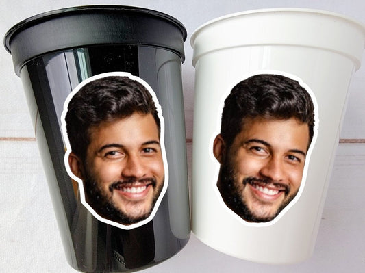 Groom Face Plastic Cups, Groom Face Cups, Groom Face Bachelorette Party, Groom Face Decorations, Groom Face Party Favors, Groom Face Party