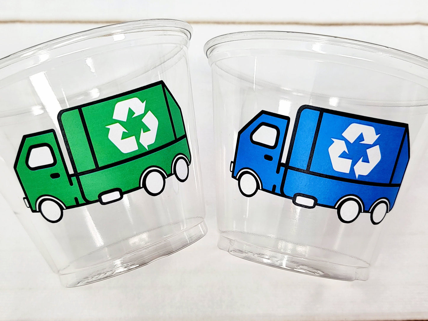 GARBAGE TRUCK PARTY Cups - Garbage Truck Treat Cups Garbage Truck Party Favors Garbage Truck Birthday Favors Trash Garbage Birthday