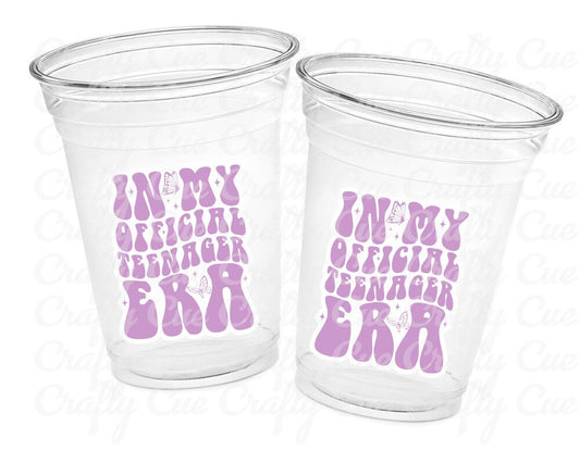 13th Birthday Party Cups - ln My Teenager Era Cups, Teenager Party Cups 13th birthday Party Favors 13th Party Decorations Teen Birthday