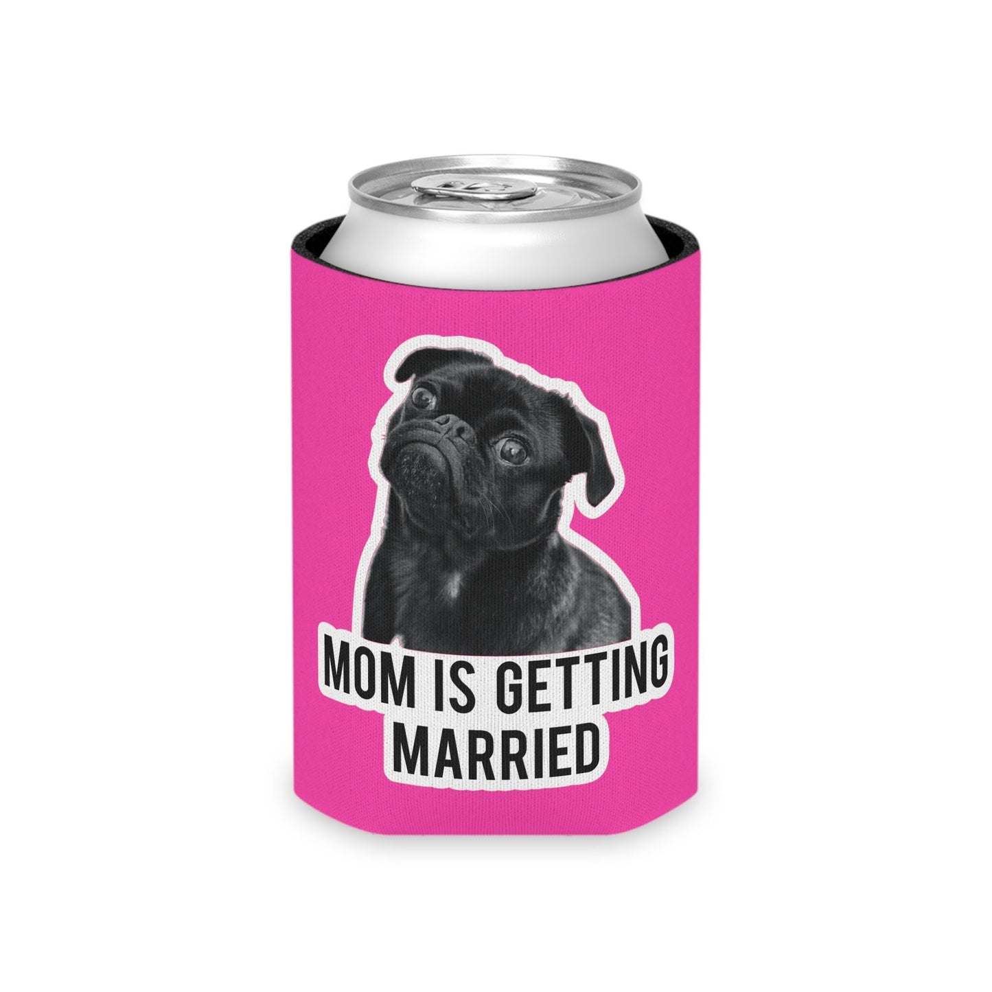 Personalized Dog Face Can Cooler, Mom is Getting Married Can Cooler, Bachelorette Party Favors, Bachelorette Party Game, Dog Face Bach Favor