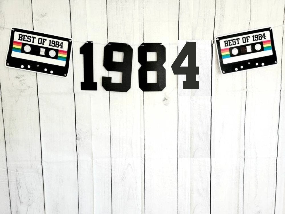 BEST OF 1985 - 40th Birthday Banner 1985 Banner 1985 Party Decorations 40th Party Decorations 40th Party Banner 40 Birthday Party Banner 80s