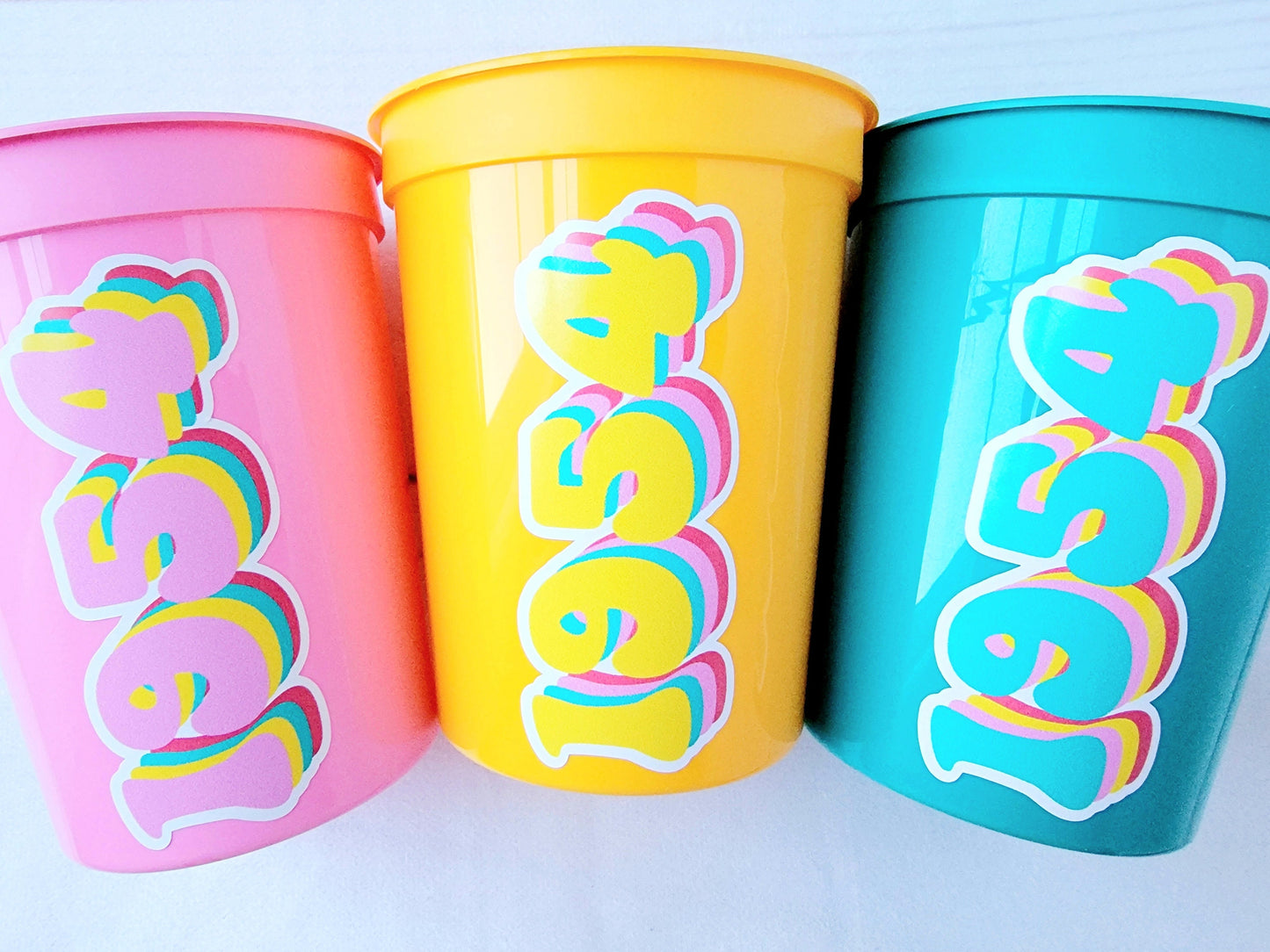 70th PARTY CUPS - Vintage 1954 Cups Best of 1954 70th Birthday Party 70th Birthday Favors 70th Party 70th Party Decorations 1954 Birthday