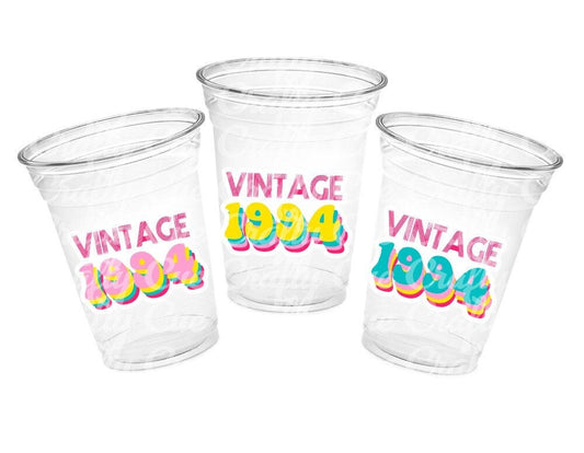 30th PARTY CUPS - Vintage 1994 Cups Best of 1994 30th Birthday Party 30th Birthday Favors 30th Party 30th Party Decorations 1994 Birthday