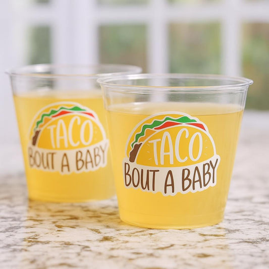 Taco Bout a Baby Cups Taco Party Favors Taco Baby Shower Taco Birthday Fiesta party Fiesta Baby Shower Taco Bout a Baby Decorations favors