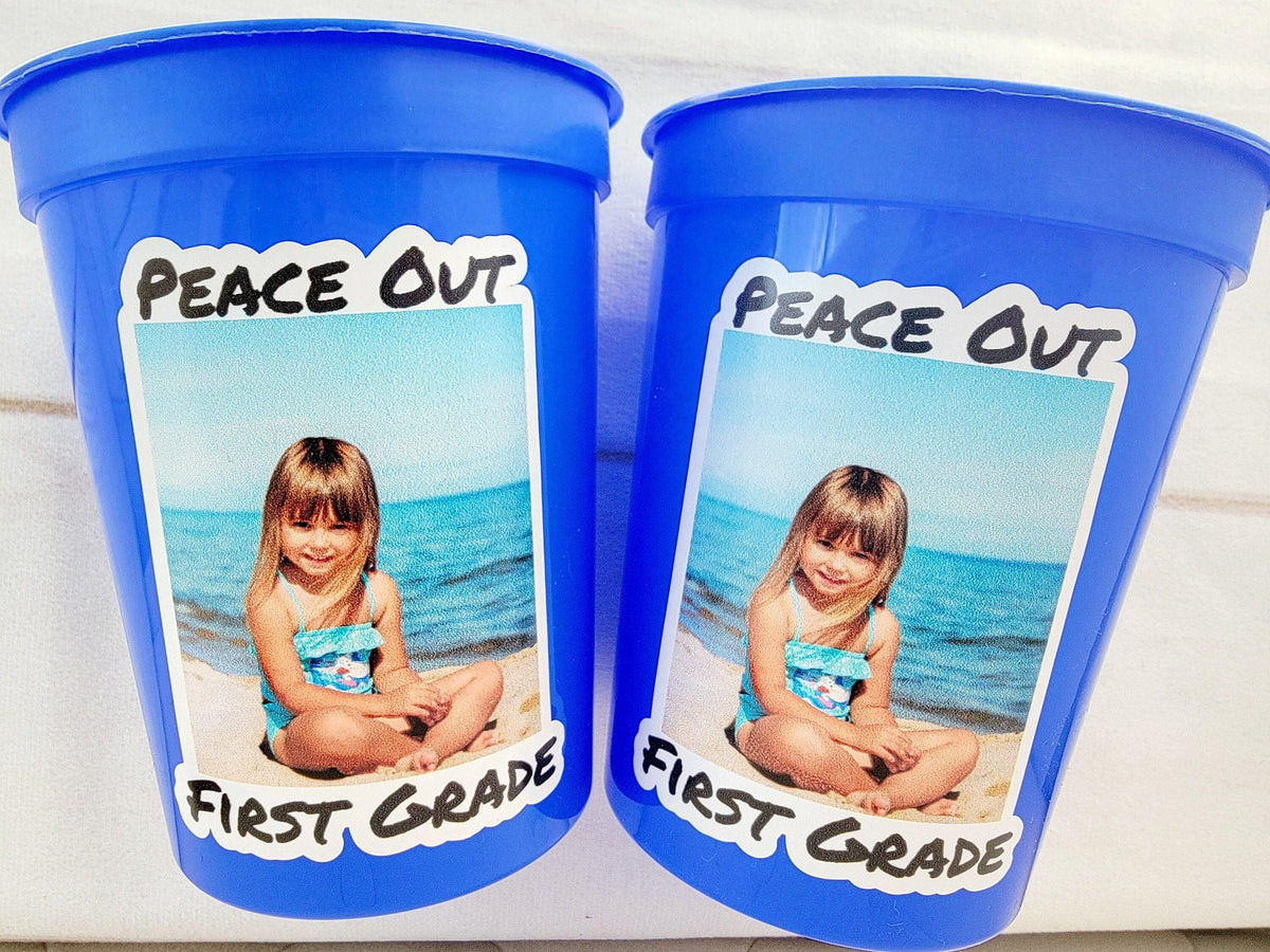 Custom GRADUATION Cups, Personalized Graduation Cups, First Grade, 2024 Graduation Party Cups Graduation Party Favors 1st Grade Graduation