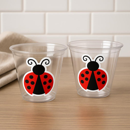Ladybug Party Cups, Ladybug Birthday, Ladybug Party, Ladybug Treat Cups, Ladybug Party Cups, Ladybug Decorations, Ladybug Cups, Lady Bug