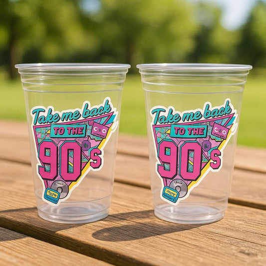 I Love the 90'S PARTY CUPS -90's Birthday Cups 90's Party Cups 90's Decorations 90's Birthday Party 90's Birthday Party Decorations 90s 90's