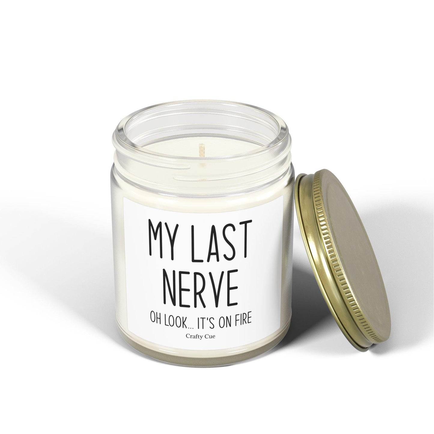 Friendship Gifts, My Last Nerve Lavender Candle, Gifts for Women, Christmas White Elephant Stocking Stuffers Birthday