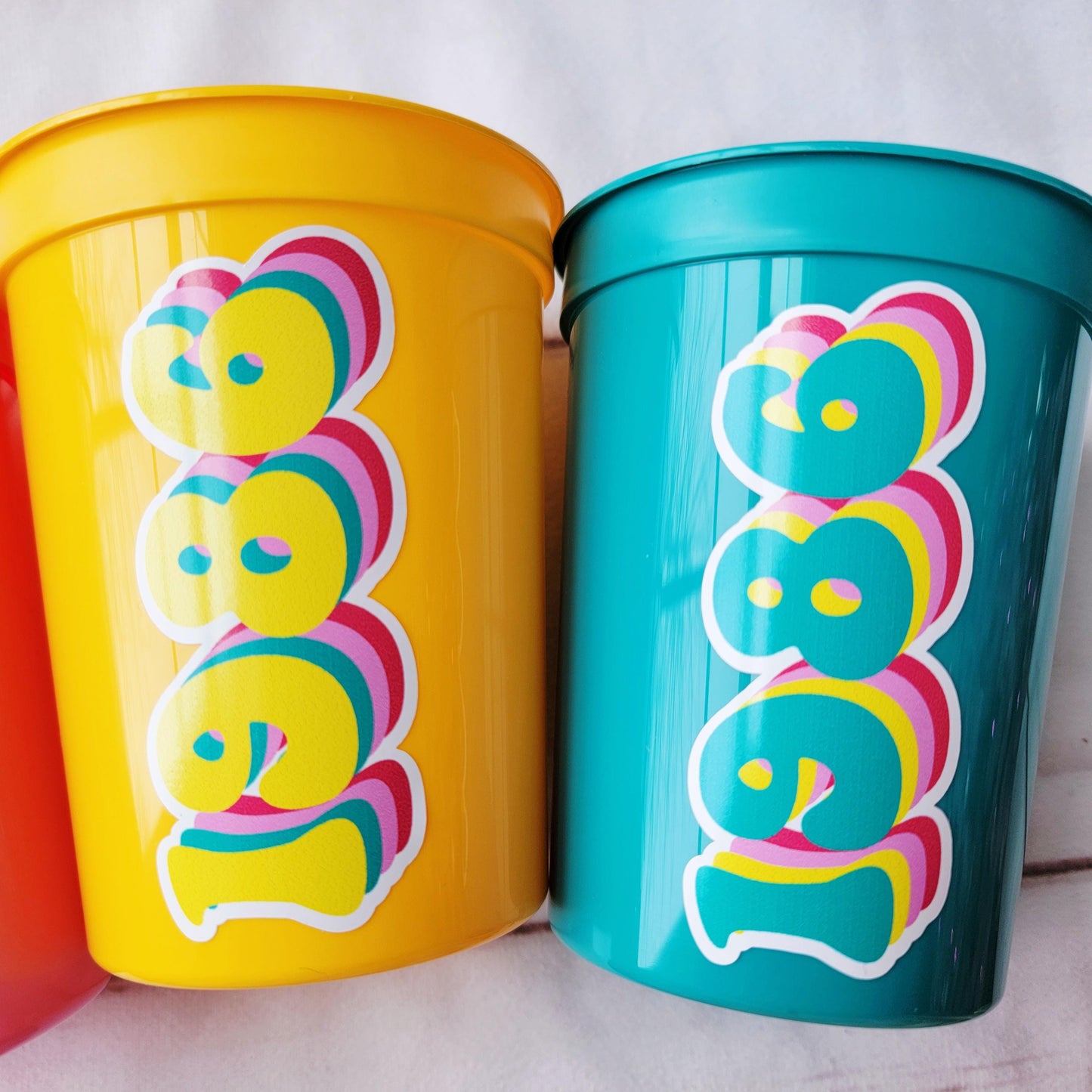 40th PARTY CUPS - 40th Party Favors, Best of 1985 40th Birthday Party 40th Birthday Favors Vintage 1985 40th Party Decorations 1985 Birthday