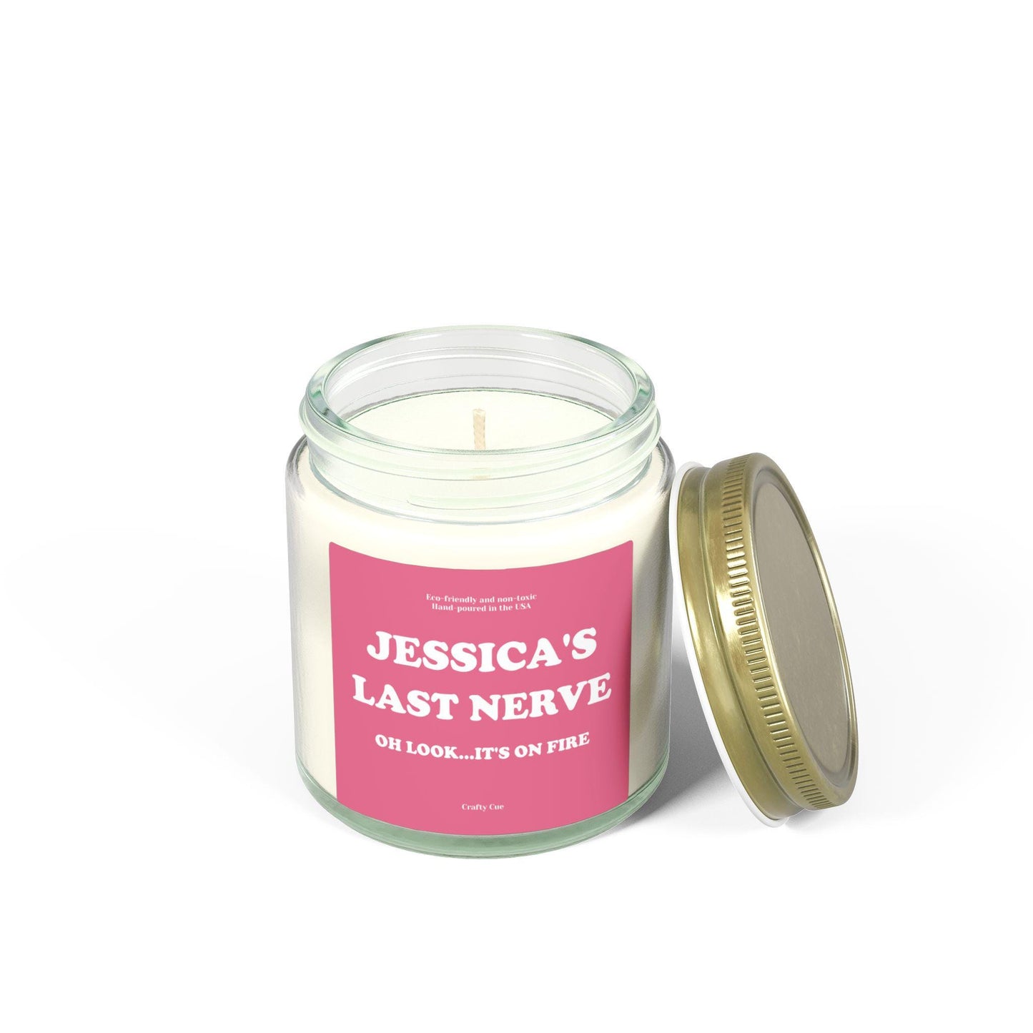 Funny Sarcastic Candle Gifts for Coworkers, Personalized Office Humor Soy Candle, Work Bestie Gift, Employee Desk Decor
