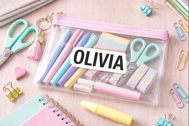 PERSONALIZED NAME STICKER, Name Decal, Personalized Vinyl Name Sticker, Customized Name Stickers, Water bottle sticker, Laptop Decal Sticker