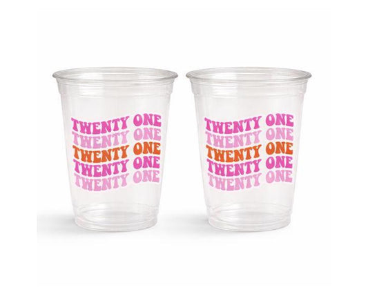 21st BIRTHDAY PARTY CUPS 21st Birthday Party 21st Party Decorations 21st Party Favors Finally 21st Birthday Party Legally 21 Finally 21