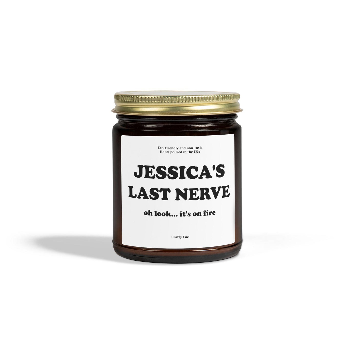 Last Nerve Candle, Funny Candle, Personalized Candle Gift, Custom Name Candle, Funny Gift, Mom Gift, BFF Gift, Gift for Her, Last Nerve Gift
