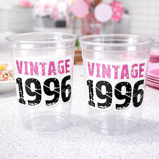 30th PARTY CUPS Vintage 1996 Cups Best of 1996 30th Birthday Party 30th Birthday Favors 30th Party 30th Party Decorations 1996 Birthday Cups