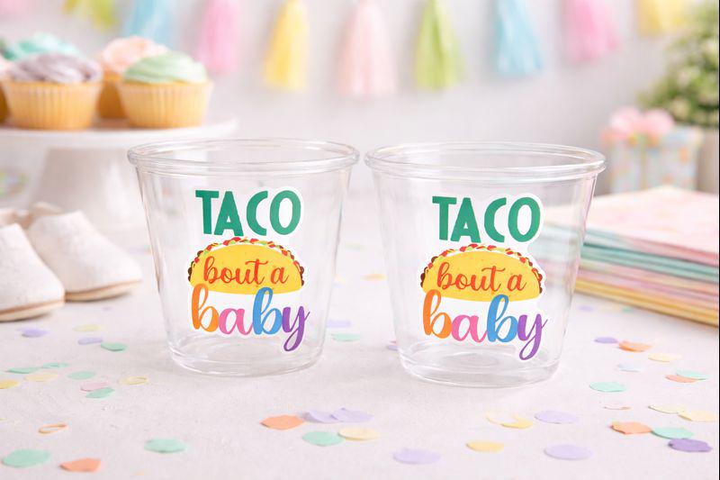 Taco Bout a Baby Cups Taco Party Favors Taco Baby Shower Taco Birthday Fiesta party Fiesta Baby Shower Taco Bout a Baby Decorations favors