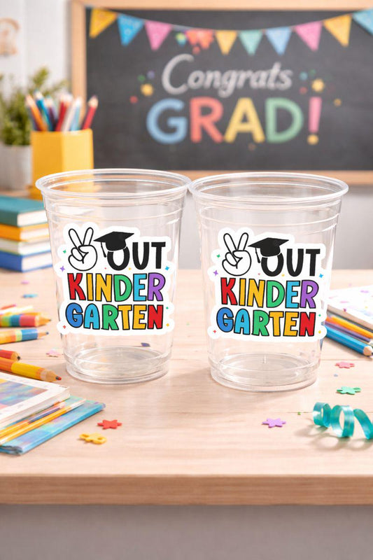 KINDERGARTEN GRADUATION CUPS - Kindergarten Graduation Cups Graduation Cups Graduation Party Graduation Party Favors Kinder Party