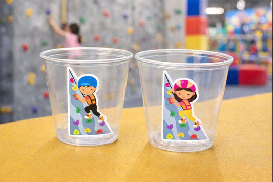 ROCK CLIMBING PARTY Cups -Rock Climbing Birthday Cups Rock Climber Cups Rock Climbing Party Decorations Rock Climb Cups Rock Climbing Favors