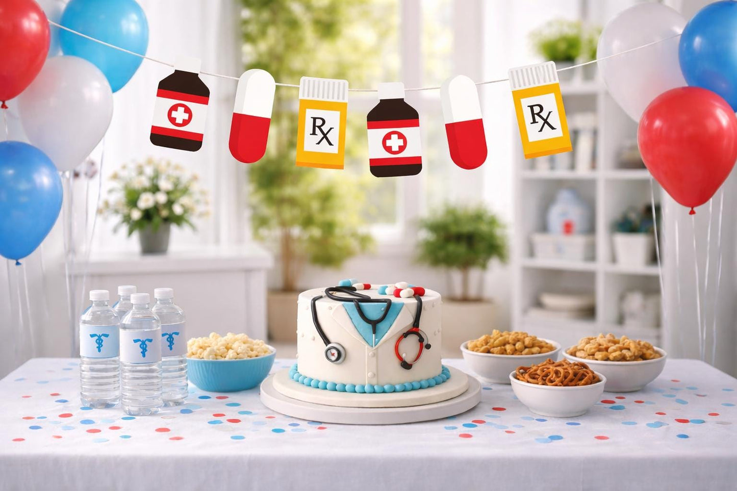 Nurse Banner, Nurse Garland, RN Banner, RN Garland, Medical School, Party Decorations nurse party RN Party Nursing Graduation Pharmacy Party